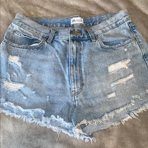 Zara Blue denim shorts